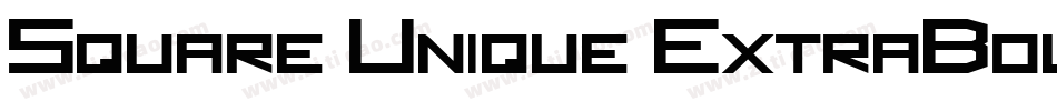 Square Unique ExtraBold字体转换